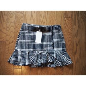Zara zip mini skirt